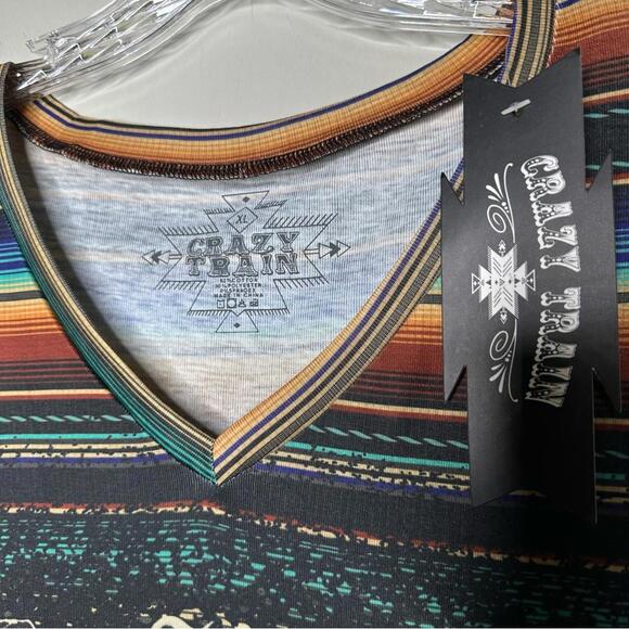 Crazy Train X-Large Hippies & The Cowboys tee shirt - Picture 3 of 5